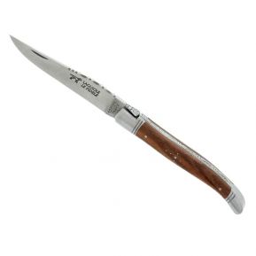 Messer Laguiole Le Fidèle aus graviertem Nussholz Messer Laguiole Le Fidèle aus graviertem Nussholz