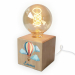 Filament-Gl&uuml;hbirnenlampe bedruckt Hei&szlig;luftballon
