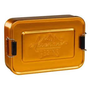 Goldfarbene Lunchbox Gentlemen's Hardware "The Adventure Begins" 