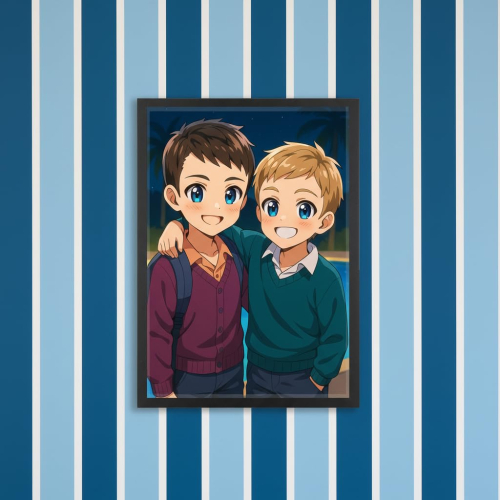 Manga-Stil-Portr&auml;t nach einem Foto