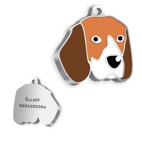 Gravierte Hundemarke Beagle