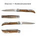Personalisiertes Messer Tradition mit Motiven