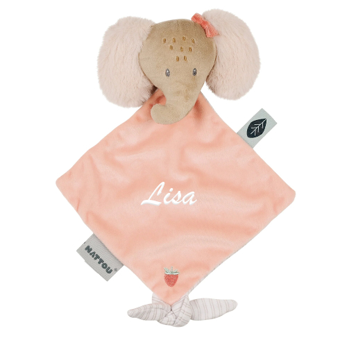 Mini-Kuscheltier Oli der Elefant, bestickt