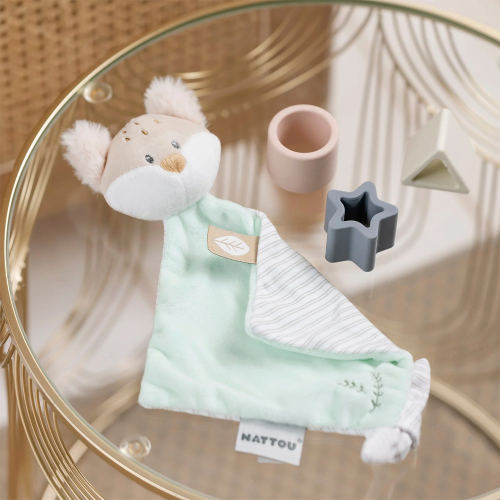 Mini-Kuscheltier Flo der Fuchs, bestickt