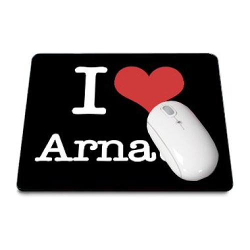 Mousepad I love schwarz