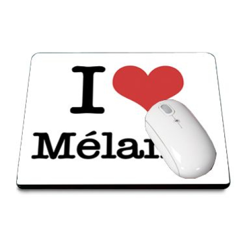 Mousepad I love weiß