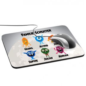 Mousepad Meine Monsterfamilie