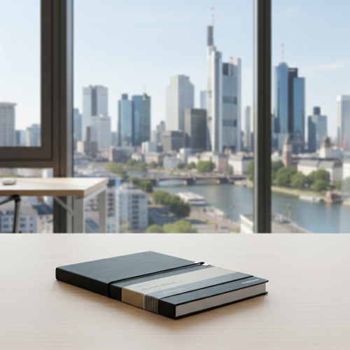 Hugo Boss Box mit A6 Notizblock und Stift mit Gravur