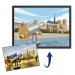 Illustration einer Landschaft im Flat Design basierend auf einem Foto