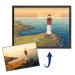 Illustration einer Landschaft im Flat Design basierend auf einem Foto