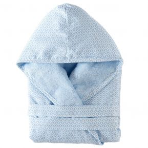 Blauer Baby Bademantel mit Personalisierung