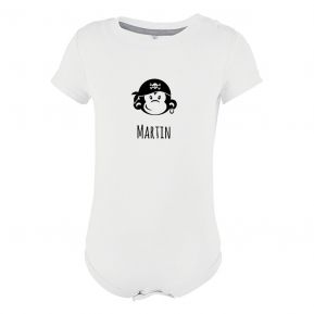 Personalisierter Babybody mit Muster