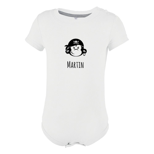 Personalisierte Babybody mit Muster