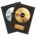 Personalisierte Goldene oder Platin-Schallplatte mit Rahmen