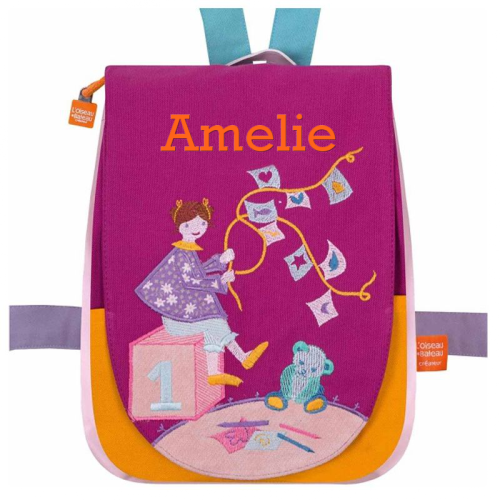 Personalisierte Kindergartentasche Bärchen mit Decke