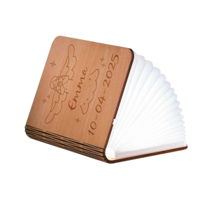 Personalisierte Lampe in Buchform zur Taufe Personalisierte Lampe in Buchform zur Taufe