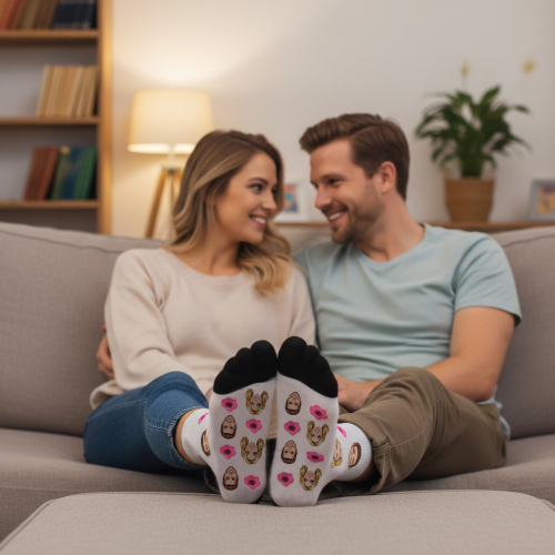 Personalisierte Socken im Manga-Stil