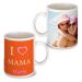 Personalisierte Tasse zum Muttertag orange