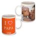 Personalisierte Tasse zum Vatertag orange