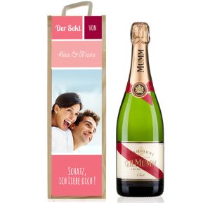 Personalisierte Weinkiste mit Foto Personalisierte Weinkiste mit Foto