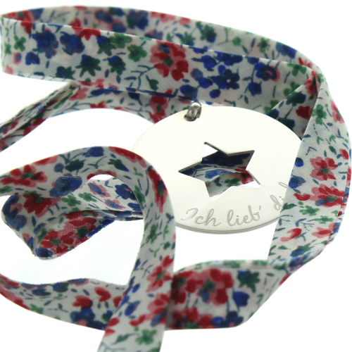 Personalisierter Anhänger Stern Liberty