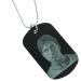 Personalisierter Dog-Tag Anhänger mit Foto schwarz