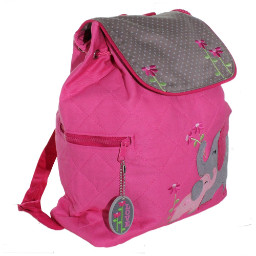 Personnalisierter pinker Kinderrucksack