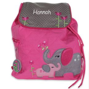 Kinderrucksack Elefanten mit Name