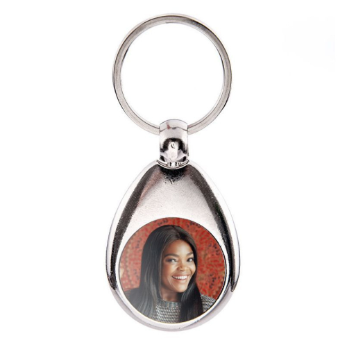 Personalisierter Foto-Schlüsselanhänger mit Einkaufschip 