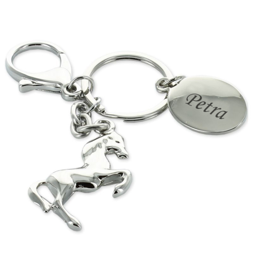 Personalisierter Schlüsselanhänger Pferd