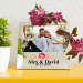 Personalisierter silberner Bilderrahmen Liebe