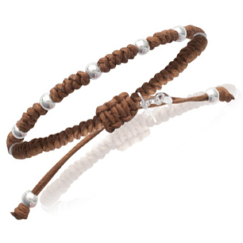 Personalisiertes Armband Grigri braun