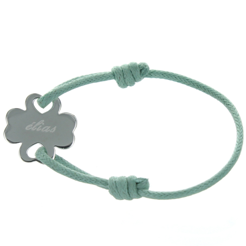 Personalisiertes Armband schönes Kleeblatt