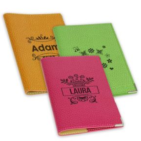 Etui Leder für Reisepass mit Namen Etui Leder für Reisepass mit Namen