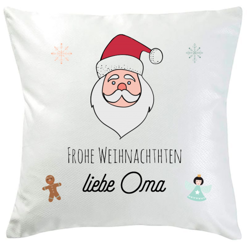 Personalisiertes Kissen Weihnachten Weihnachtsmann