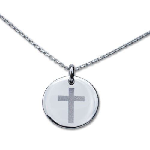 Personalisiertes Taufmedaillon Kreuz
