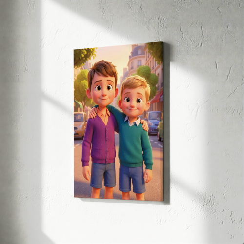 Portr&auml;t im Stil eines 3D-Animationsfilms nach einem Foto