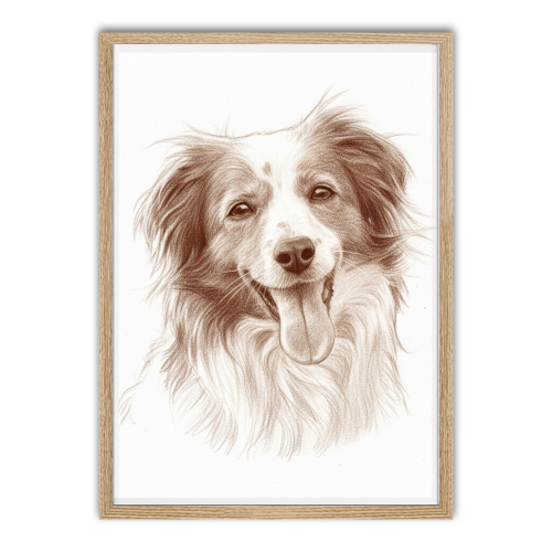 Porträt im Sepia-Zeichenstil aus einem Foto erstellt