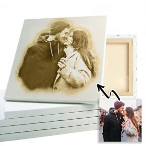 Porträt Sepia im Zeichnung-Stil nach Fotovorlage