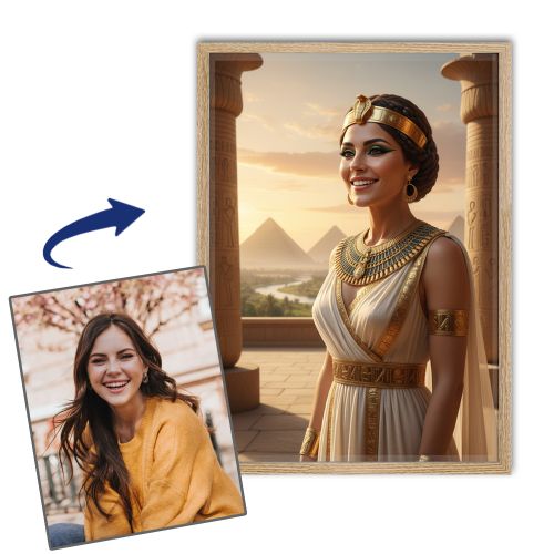 Portr&auml;t Umwandlung in historische Figur - Frau