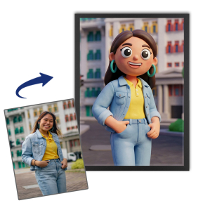 Portr�t im Clay-Art-Stil basierend auf einem Foto