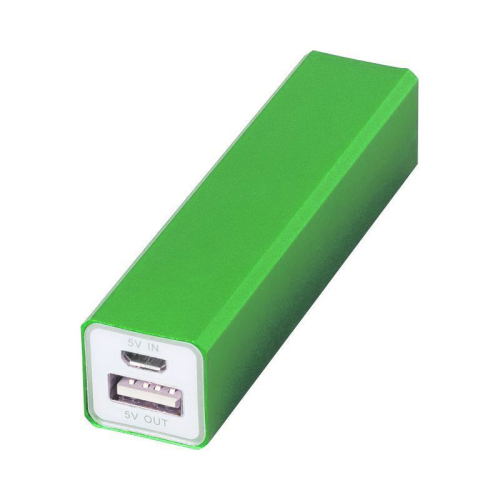 Gravierter Powerbank grün