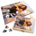 Puzzle aus einem Foto, verwandelt in 3D-Animation