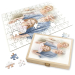 Puzzle aus einem in Aquarell verwandelten Foto