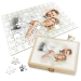 Puzzle aus einem in Aquarell verwandelten Foto