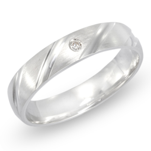 Ring Zirkonia mit Gravur 8509