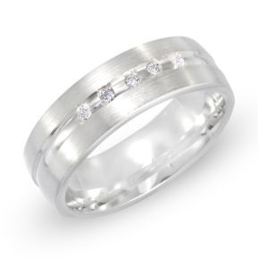 Ring Zirkonia mit Gravur 8528