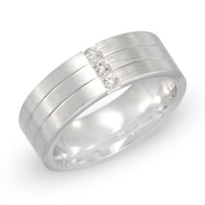 Ring Zirkonia mit Gravur 8511