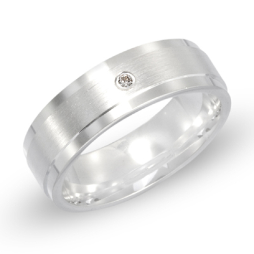 Ring Zirkonia mit Gravur 8516