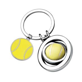 Schlüsselanhänger Tennisball graviert